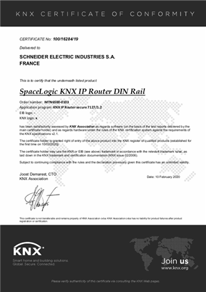 Image de KNX Certificate