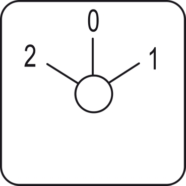 的映像 KZ18631L : 图例 用于凸轮开关 2 - 0 - 1 - 45 x 45 mm