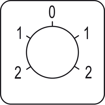的映像 KZ18634 : 图例 用于凸轮开关 2 - 1 - 0 - 1 - 2 - 45 x 45 mm