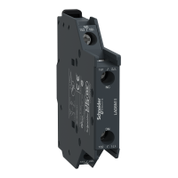 LAD8N11 - Auxiliary contact block, TeSys D, 1NO + 1NC, side mounting, screw clamp terminals
