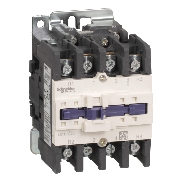 Image of LC1D80004Q5 : Contactor, TeSys Deca, 4P(4 NO) , AC-1 , <= 440V, 125A, 380V AC 50 Hz coil