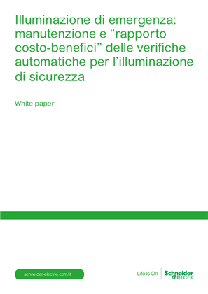 Immagine di Illuminazione di emergenza:manutenzione e “rapporto costo-benefici” delle verifiche automatiche