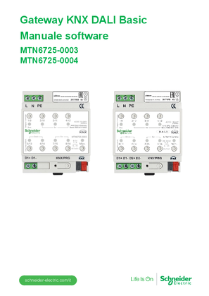 Immagine di Gateway KNX DALI Basic Manuale software