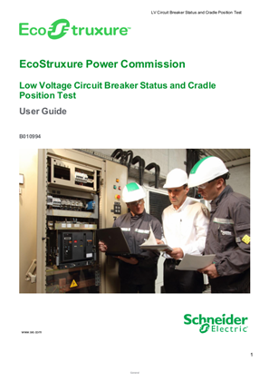 Image of Low Voltage Circuit Breaker Status and Cradle Position Test