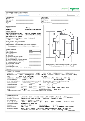 Image of Level Application Questionnaire