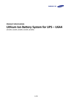 Imagen de Li-Ion Battery Rack 9540A UL Technical Specifications
