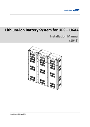 Imagen de Li-Ion Battery Rack Type S 9540A UL Installation