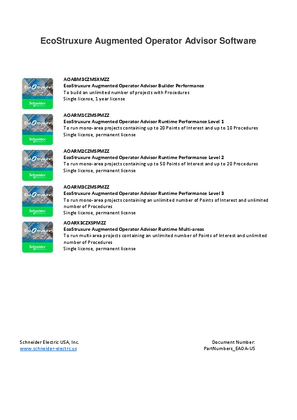 Image of EcoStruxure Augmented Operator Advisor Licenses V2.3