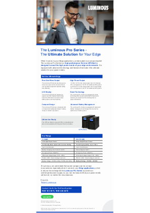 Image of Luminous LD Pro Launch Offer V2 final End User
