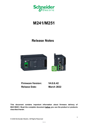 Image of New firmware for M241 v4.0.6.42