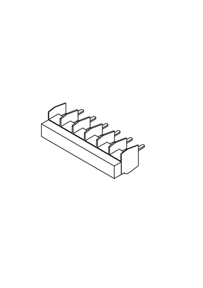 Obraz Comb Busbar UL 489 480Y 277V 1P 6M - 3D CAD