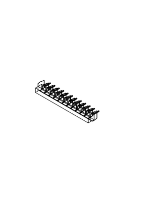 Image de Comb Busbar UL 489 480Y 277V 3P 12M - 3D CAD