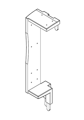 Imagen de VERTICAL COMB BUSBAR 18-9MM HEIGHT 125MM - 3D CAD