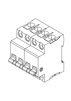 的映像 Acti9 Isolator xSW 4P 100A, 125A - 3D CAD