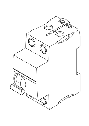的映像 ACTI9 ISW-NA 1P-N SWITCH - 3D CAD