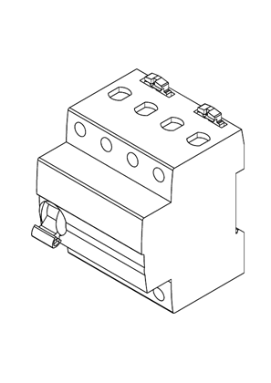 的映像 ACTI9 ISW-NA 3P-N SWITCH - 3D CAD