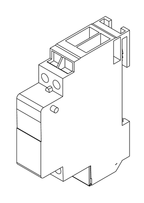 的映像 Acti9 iCT 25A contactor 2P - 3D CAD