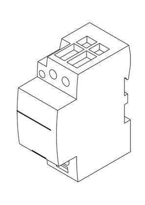 的映像 Acti9 iCT 40A contactor 2NO - 3D CAD