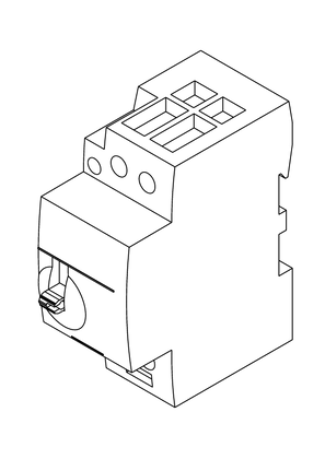 的映像 Acti9 iCT 40A contactor 2NO with override - 3D CAD