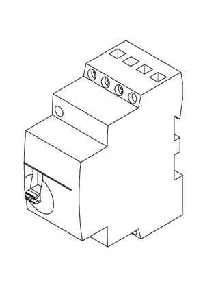 的映像 Acti9 iCT 25A contactor 3NO with override - 3D CAD