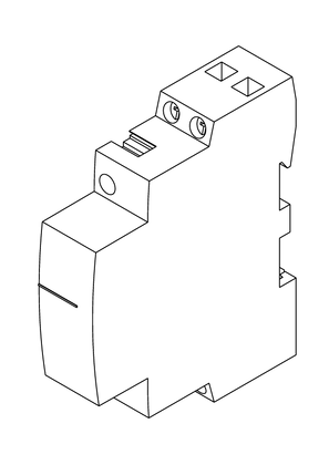 的映像 Acti9 iCT 16A contactor 1NO 1NC - 3D CAD