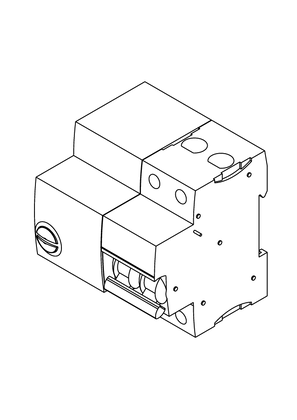 的映像 Reflex iC60N 2P; integrated control MCB - 3D CAD