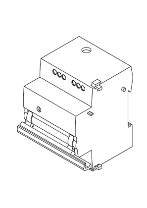 Image of ARA Automatic Recloser Auxiliary for iC60 1-2P - 3D CAD