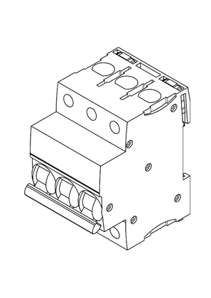 的映像 Acti9 iC60H-N 3P 1A-63A MCB - 3D CAD