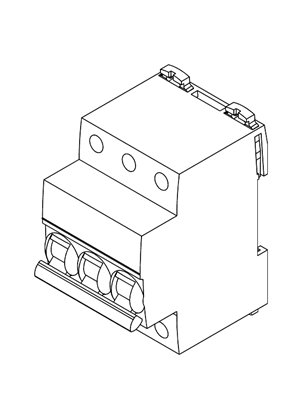 的映像 Acti9 iC60 3P - 3D CAD