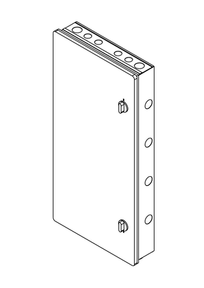 Image of Acti9 - Flexi tier DB - double door metal - 4 tier 40 modules - 3D CAD