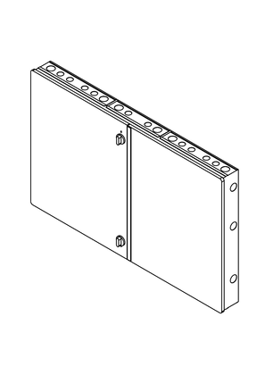 Image of Acti9 - PSG DB - double door - IP43 - 12 ways - 3D CAD