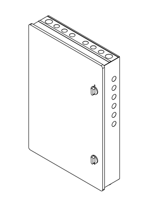 Image of Acti9 - VTPN DB - double door metal - IP43 - 12 ways - 3D CAD