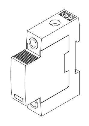 Image of iPRD 1P with remote transfer Surge arrester - 3D CAD