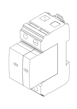 的映像 PRD1 25r 1P 350V with report A P kA - 3D CAD