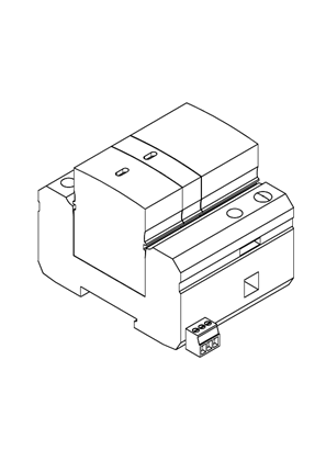 的映像 PRD1 25r 1P+N 350 V with report A P kA - 3D CAD