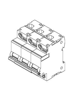 的映像 C120 3P 63A...125A MCB - 3D CAD