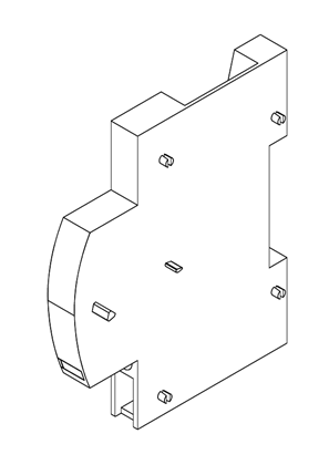 Image of Acti9 SD-DCP FAULT INDICATING CONTACT - 3D CAD