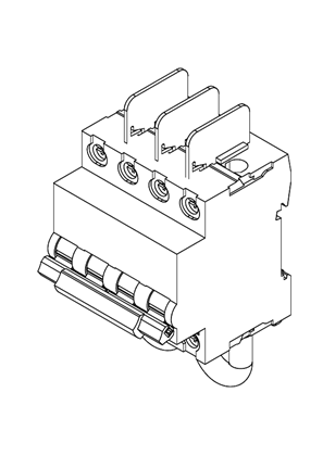 Imagen de SW60-DC Switch 1000VDC 50A 2P Photovoltaic - 3D CAD