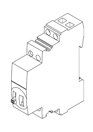 的映像 iTL 16A impulse relay 2NO - 3D CAD