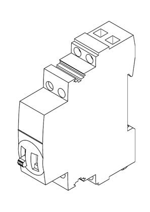 的映像 Acti9 ITLC 16A 1NO 24VAC 50-60HZ IMPULSE - 3D CAD
