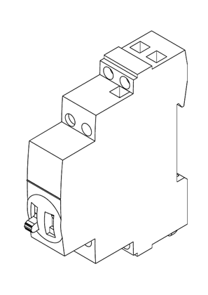的映像 Acti9 iTLK 16A 1NO 230V Coil 230V AC 50Hz - 3D CAD