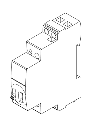 的映像 Acti9 iTLK 16A 2NO 230V Coil 230V AC 50Hz - 3D CAD