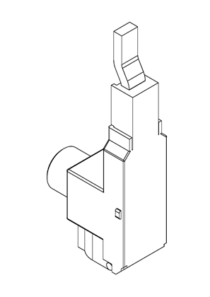 Image de Bus bar feeder terminal for comb busbar UL 489 cuttable - 3D CAD