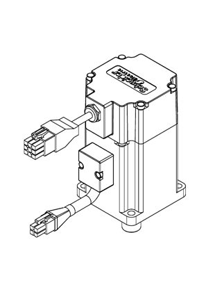 的映像 servo motor BCH, 60mm, 200W, no oil seal, smooth, leads con - 3D CAD