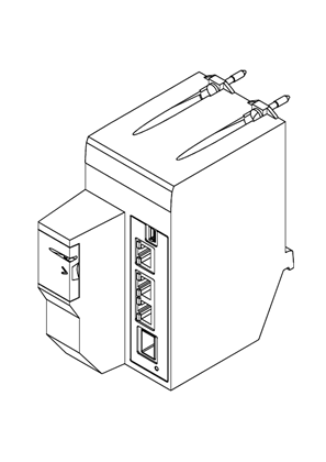 的映像 M580 HSBY CPU FOR R IO - 3D CAD
