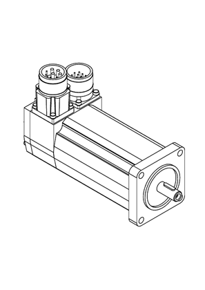 的映像 Lexium servo motor BSH55 straight - 3D CAD