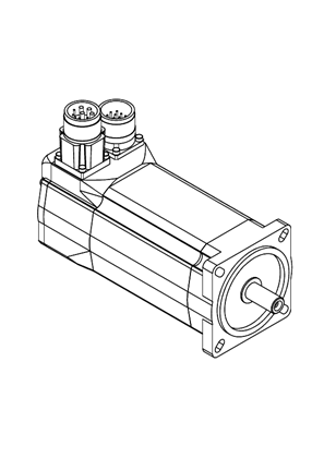 的映像 Lexium servo motor BSH70 straight - 3D CAD