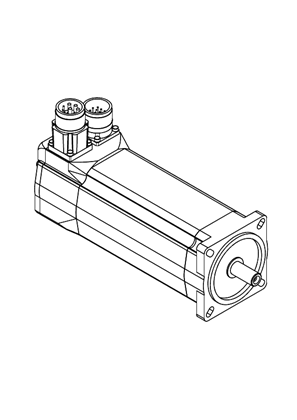 的映像 Lexium servo motor BSH70 straight - 3D CAD