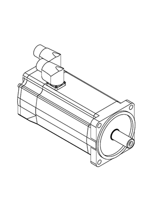 Lexium servo motor BSH100 rotatable - 3D CAD
