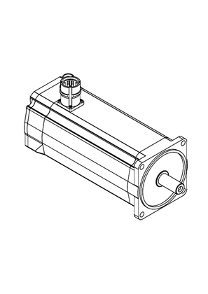 的映像 Lexium servo motor BSH140 straight - 3D CAD